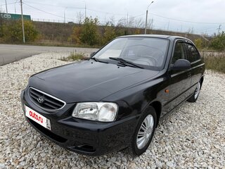 2007 Hyundai Accent ТагАЗ II, чёрный, 365000 рублей, вид 1
