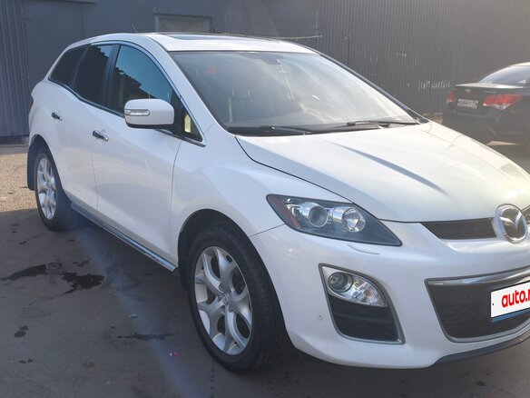 2010 Mazda CX-7 I Рестайлинг, белый, 790000 рублей - вид 4