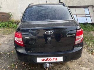 2015 Lada (ВАЗ) Granta I, чёрный, 350000 рублей, вид 4