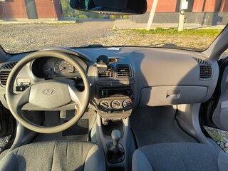 2008 Hyundai Accent ТагАЗ II, чёрный, 450000 рублей, вид 5