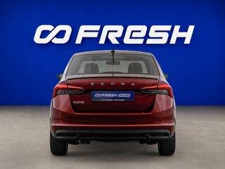 2020 Skoda Rapid II, красный, 1545077 рублей, вид 4