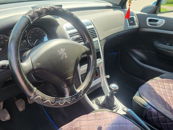 2006 Peugeot 307 I Рестайлинг, синий, 329000 рублей - вид 9