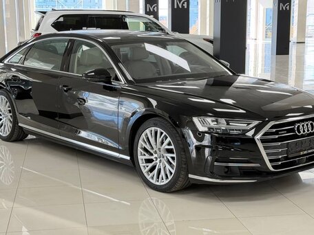 2018 Audi A8 Long 55 TFSI IV (D5), чёрный, 5700000 рублей, вид 1