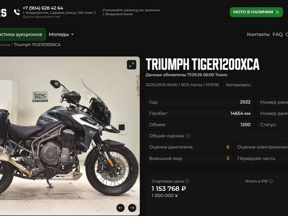 2022 Triumph Tiger 1200, серый, 1500000 рублей - вид 28