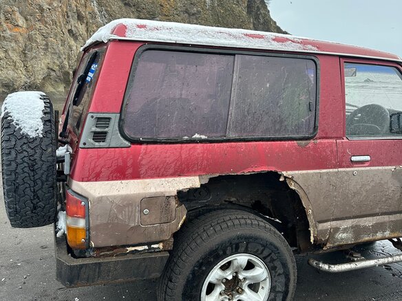 1992 Nissan Safari IV (Y60), красный, 450000 рублей - вид 6