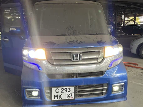 2016 Honda N-BOX I Рестайлинг, синий, 895000 рублей, вид 1