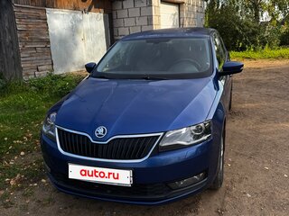 2019 Skoda Rapid I Рестайлинг, синий, 1500000 рублей, вид 2
