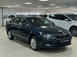 2013 Skoda Superb DSG II Рестайлинг, синий, 749000 рублей, вид 3