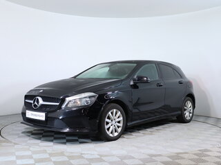 2016 Mercedes-Benz A-Класс 180 III (W176) Рестайлинг, чёрный, 1586700 рублей, вид 1