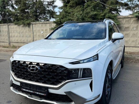 2021 Hyundai Santa Fe IV Рестайлинг, белый, 3950000 рублей - вид 2