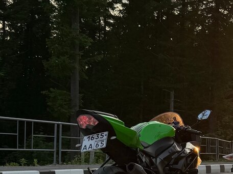 2011 Kawasaki ZX-6R Ninja, зелёный, 650000 рублей, вид 4