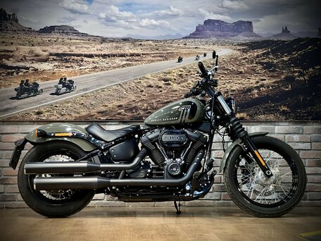 2021 Harley-Davidson Street Bob, зелёный, 1490000 рублей, вид 1