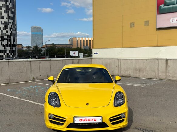 2014 Porsche Cayman II (981), жёлтый, 4900000 рублей - вид 1