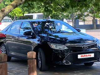 2015 Toyota Camry US Market VII (XV50) Рестайлинг, чёрный, 1900000 рублей, вид 2