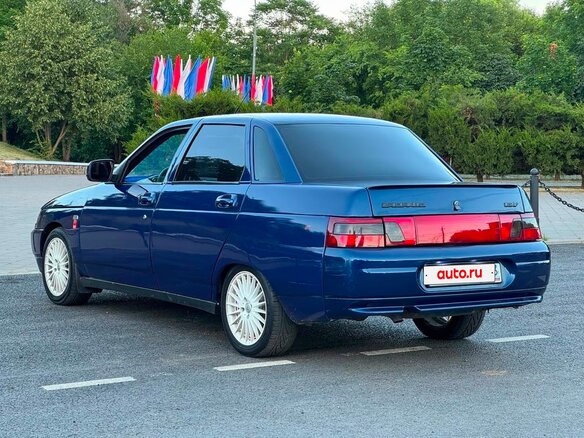 2002 Lada (ВАЗ) 2110, синий, 360000 рублей - вид 7