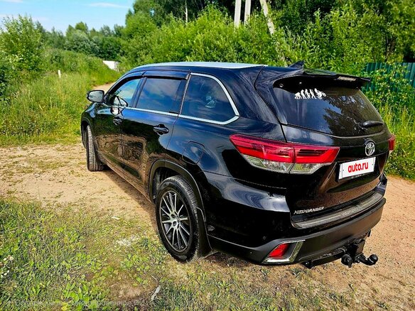 2018 Toyota Highlander III (XU50) Рестайлинг, чёрный, 3700000 рублей - вид 7