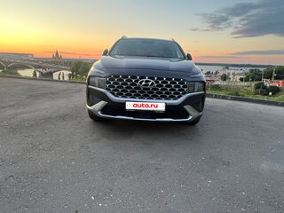 2021 Hyundai Santa Fe IV Рестайлинг, синий, 4500000 рублей, вид 4