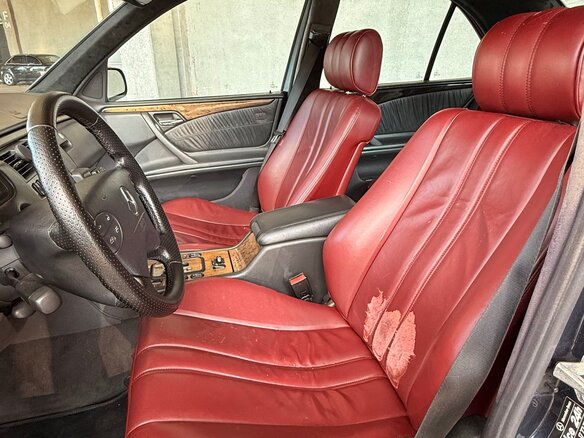 2001 Mercedes-Benz E-Класс 240 II (W210, S210) Рестайлинг, синий, 850000 рублей - вид 13