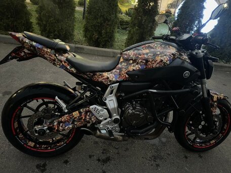 2015 Yamaha MT-07 (FZ-07), серый, 620000 рублей, вид 1