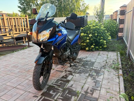 2007 Suzuki V-Strom DL 650, синий, 450000 рублей, вид 4