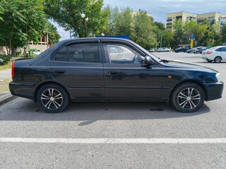 2007 Hyundai Accent ТагАЗ II, чёрный, 550000 рублей, вид 4