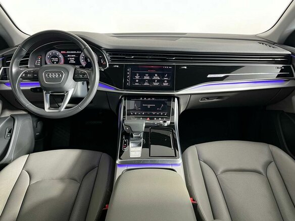 2019 Audi Q8 55 TFSI I (4M), серебристый - вид 14