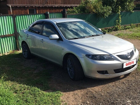 2005 Mazda 6 I (GG) Рестайлинг, серебристый, 370000 рублей, вид 2