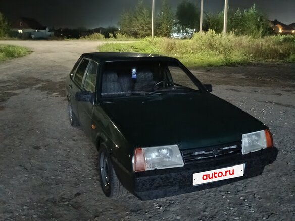 1997 Lada (ВАЗ) 21099, зелёный, 70000 рублей - вид 4