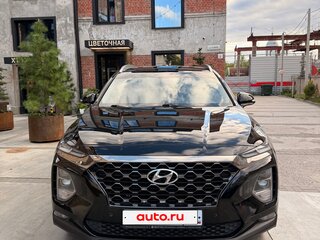 2019 Hyundai Santa Fe IV, чёрный, 2850000 рублей, вид 2