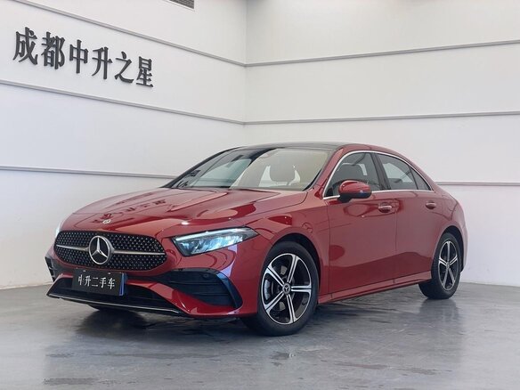 2023 Mercedes-Benz A-Класс 180 Long IV (W177) Рестайлинг, красный, 1790000 рублей