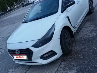 2019 Hyundai Solaris II, белый, 800000 рублей, вид 1