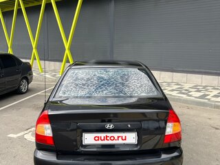 2008 Hyundai Accent ТагАЗ II, чёрный, 280000 рублей, вид 3