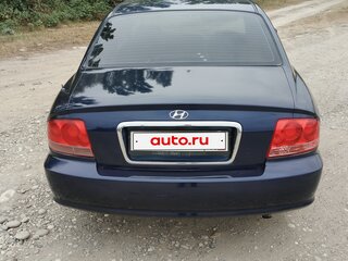 2007 Hyundai Sonata ТагАЗ IV (EF) Рестайлинг, синий, 300000 рублей, вид 4