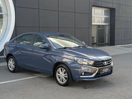 2017 Lada (ВАЗ) Vesta I, синий, 778000 рублей, вид 3