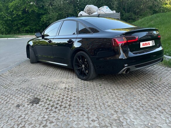 2014 Audi A6 IV (C7) Рестайлинг, чёрный, 1700000 рублей - вид 6