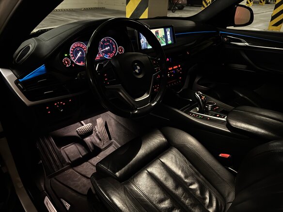 2014 BMW X6 30d II (F16), белый - вид 4