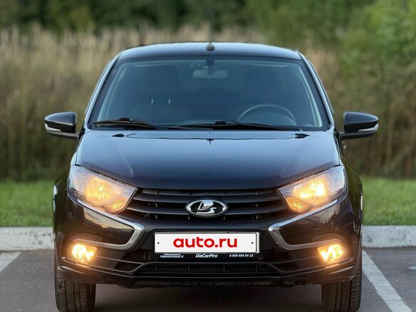 2021 Lada (ВАЗ) Granta I Рестайлинг, чёрный, 900000 рублей - вид 2