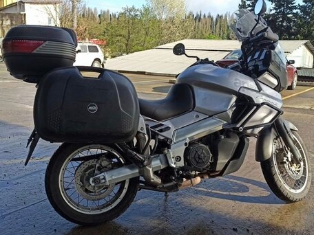 2001 Aprilia ETV 1000 Caponord, серебристый, 450000 рублей, вид 4