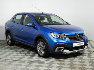 2021 Renault Logan Stepway II Рестайлинг, синий, 1099700 рублей, вид 3