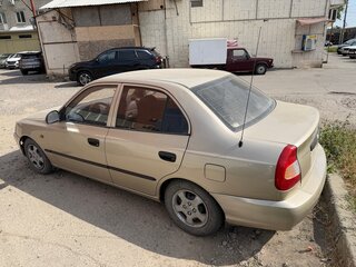 2005 Hyundai Accent ТагАЗ II, бежевый, 370000 рублей, вид 4
