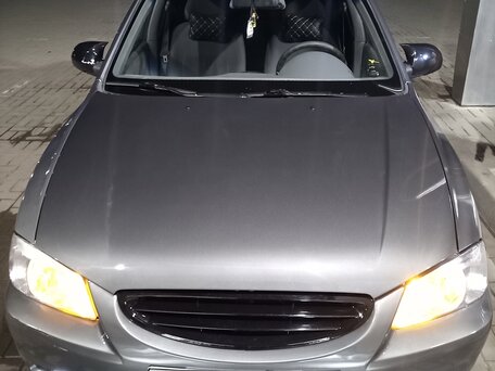 2004 Hyundai Accent ТагАЗ II, серый, 440000 рублей, вид 4