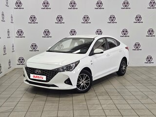2020 Hyundai Solaris II Рестайлинг, белый, 1177000 рублей, вид 1