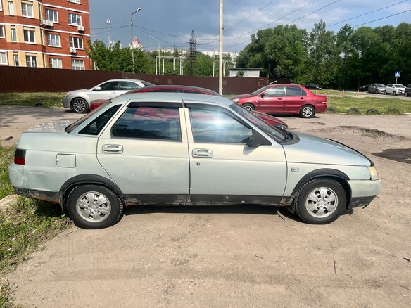 2002 Lada (ВАЗ) 2110, серебристый, 95000 рублей - вид 3