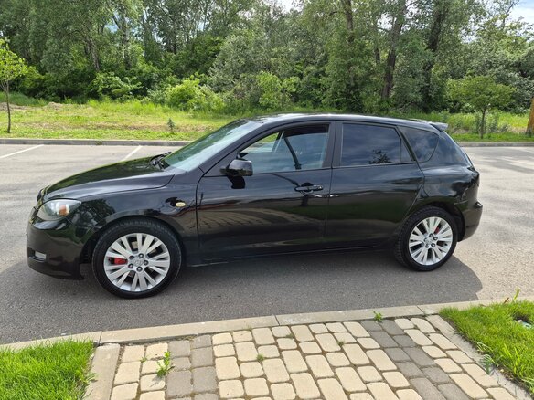 2007 Mazda 3 I (BK) Рестайлинг, чёрный - вид 4