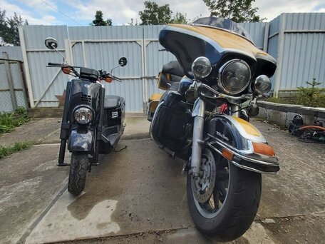 2005 Harley-Davidson Electra Glide, жёлтый, 550000 рублей, вид 5