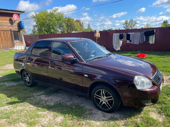 2012 Lada (ВАЗ) Priora I, пурпурный, 385000 рублей - вид 3