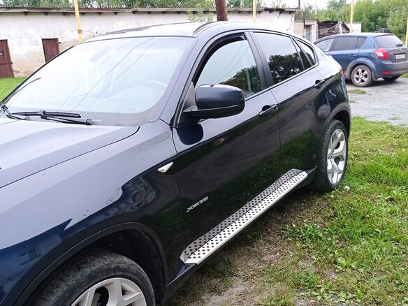 2008 BMW X6 35i 6-speed I (E71), синий, 1600000 рублей - вид 5