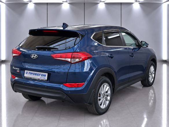 2017 Hyundai Tucson III, синий, 1450000 рублей - вид 3