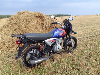 2019 Bajaj Boxer BM 125, синий, 80000 рублей, вид 3