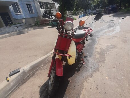 1999 Yamaha Mate, пурпурный, 105000 рублей, вид 4